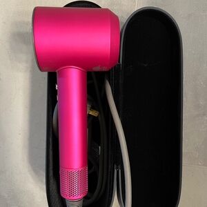 Dyson limited edition supersonic hair dryer with attachments and case